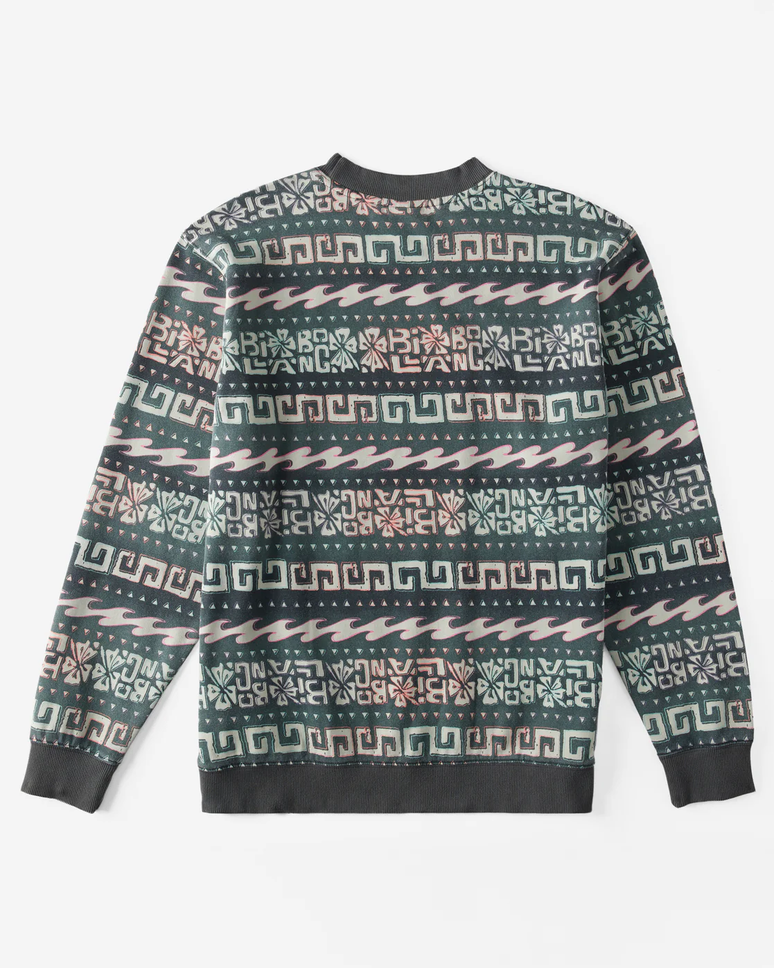 Billabong Halfrack Fleece Crew Neck Sweatshirt - Black -Biliabong Outlet