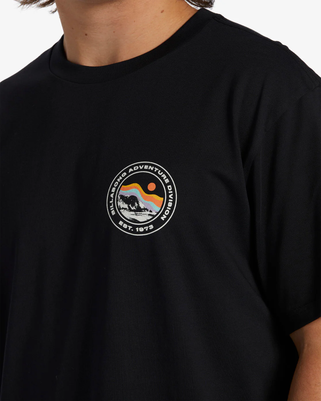 Billabong Rockies Short Sleeve T-Shirt - Black -Biliabong Outlet