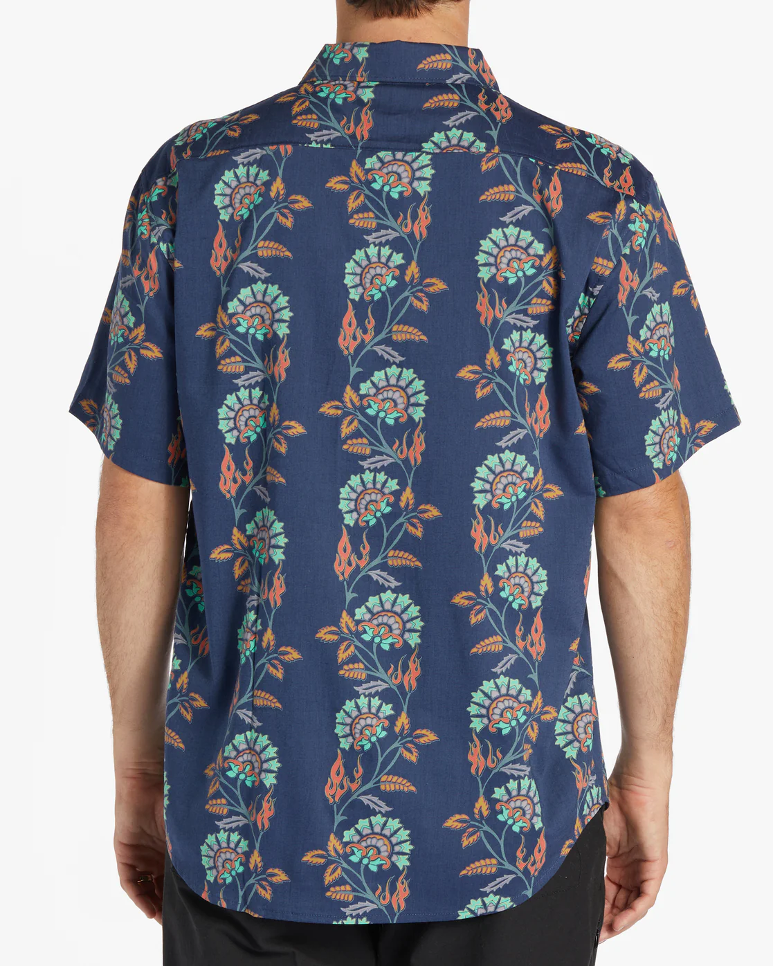 Billabong Sundays Short Sleeve Shirt - Dark Blue -Biliabong Outlet