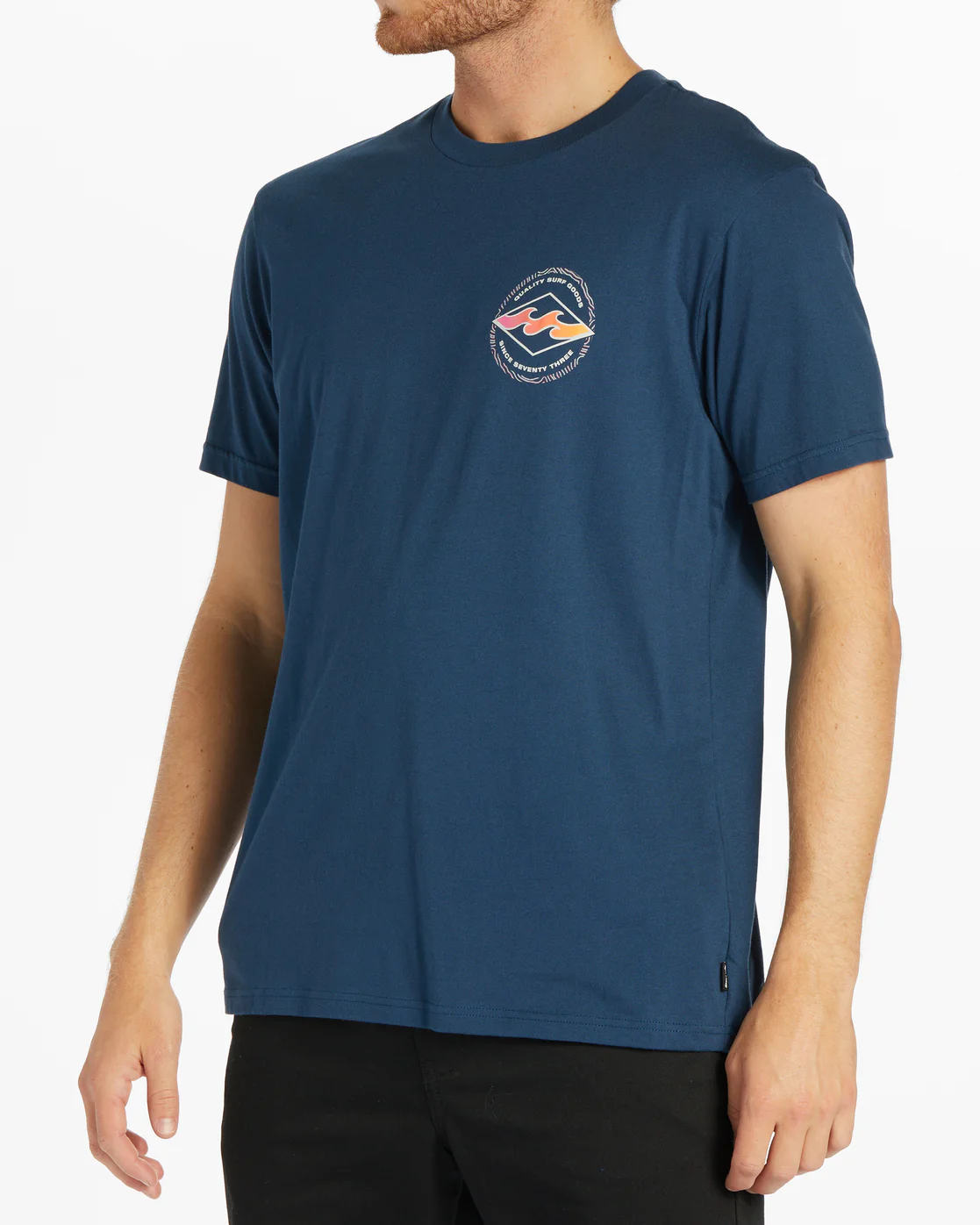 Billabong Rotor Diamond Short Sleeve T-Shirt - Dark Blue -Biliabong Outlet