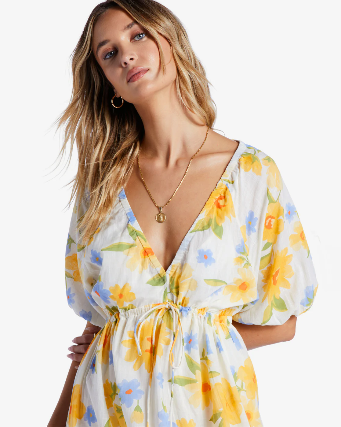 Billabong Lost In Love Maxi Dress - Salt Crystal -Biliabong Outlet