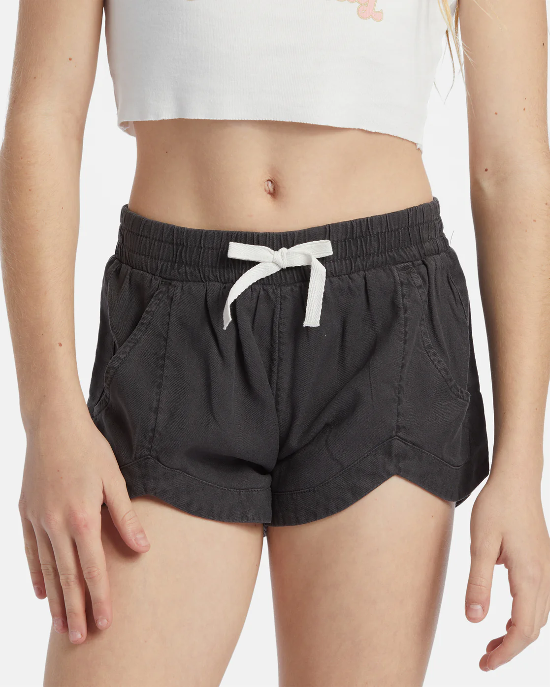 Billabong Girl's Mad For You Shorts - Off Black -Biliabong Outlet