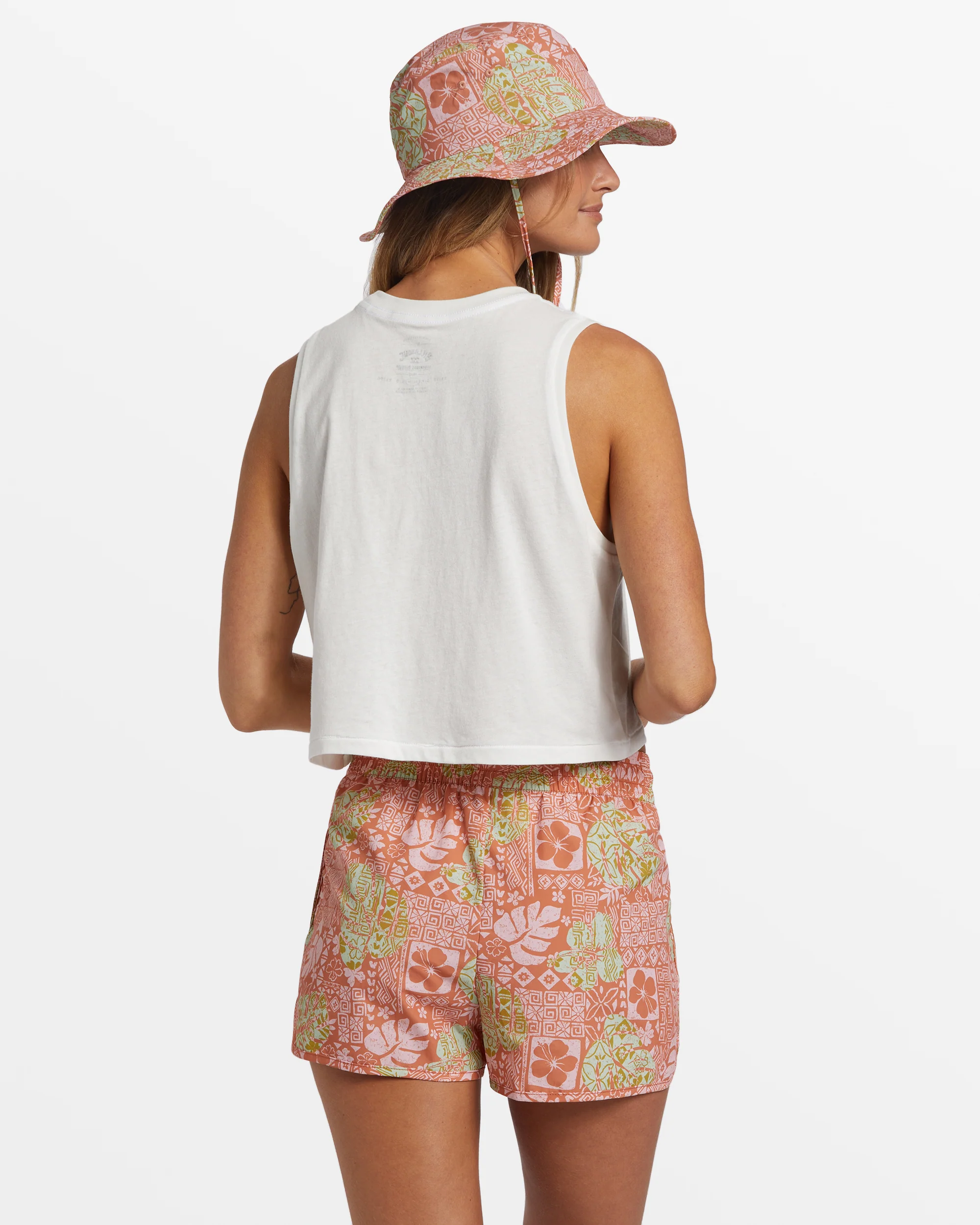 Billabong A/Div Cropped Muscle Tank Top - Salt Crystal -Biliabong Outlet