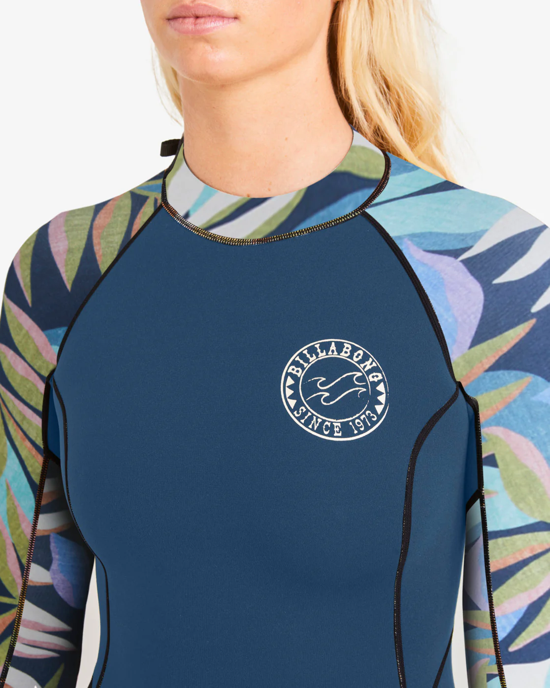 Billabong Spring Fever Long Sleeve Spring Wetsuit - Indigo Ocean -Biliabong Outlet