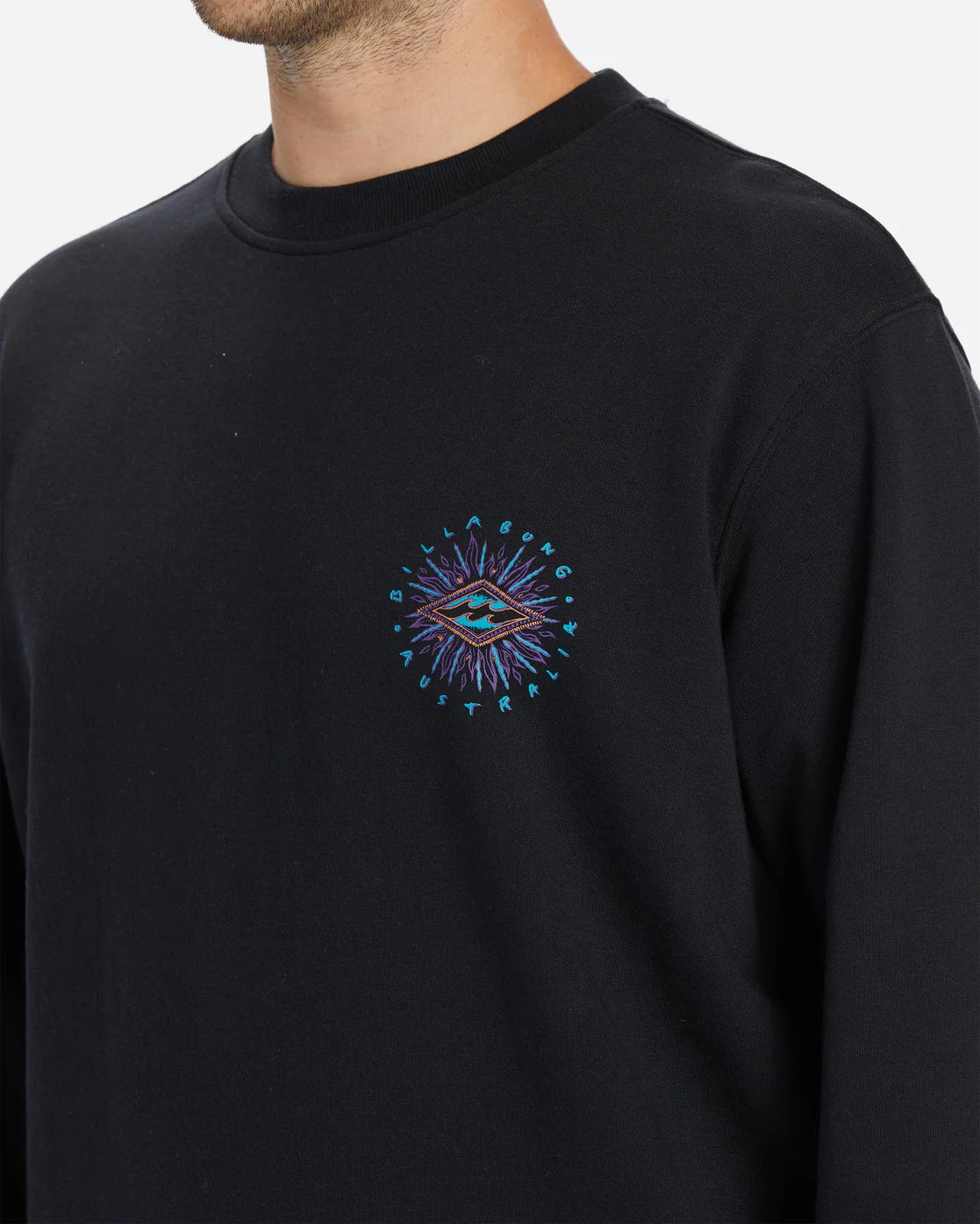 Billabong Short Sands Sweatshirt - Black -Biliabong Outlet