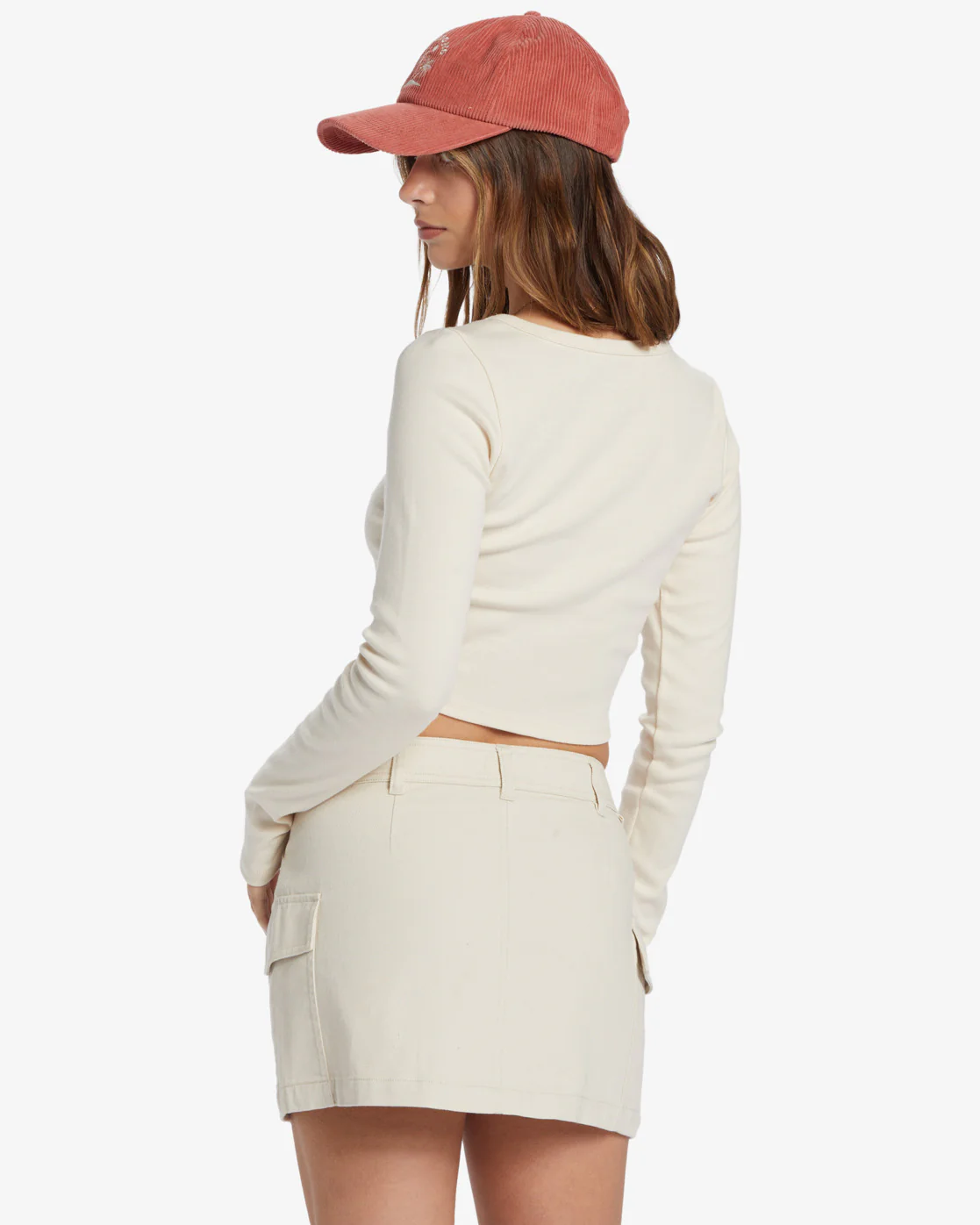 Billabong Hilary Cargo Skirt - Whitecap -Biliabong Outlet
