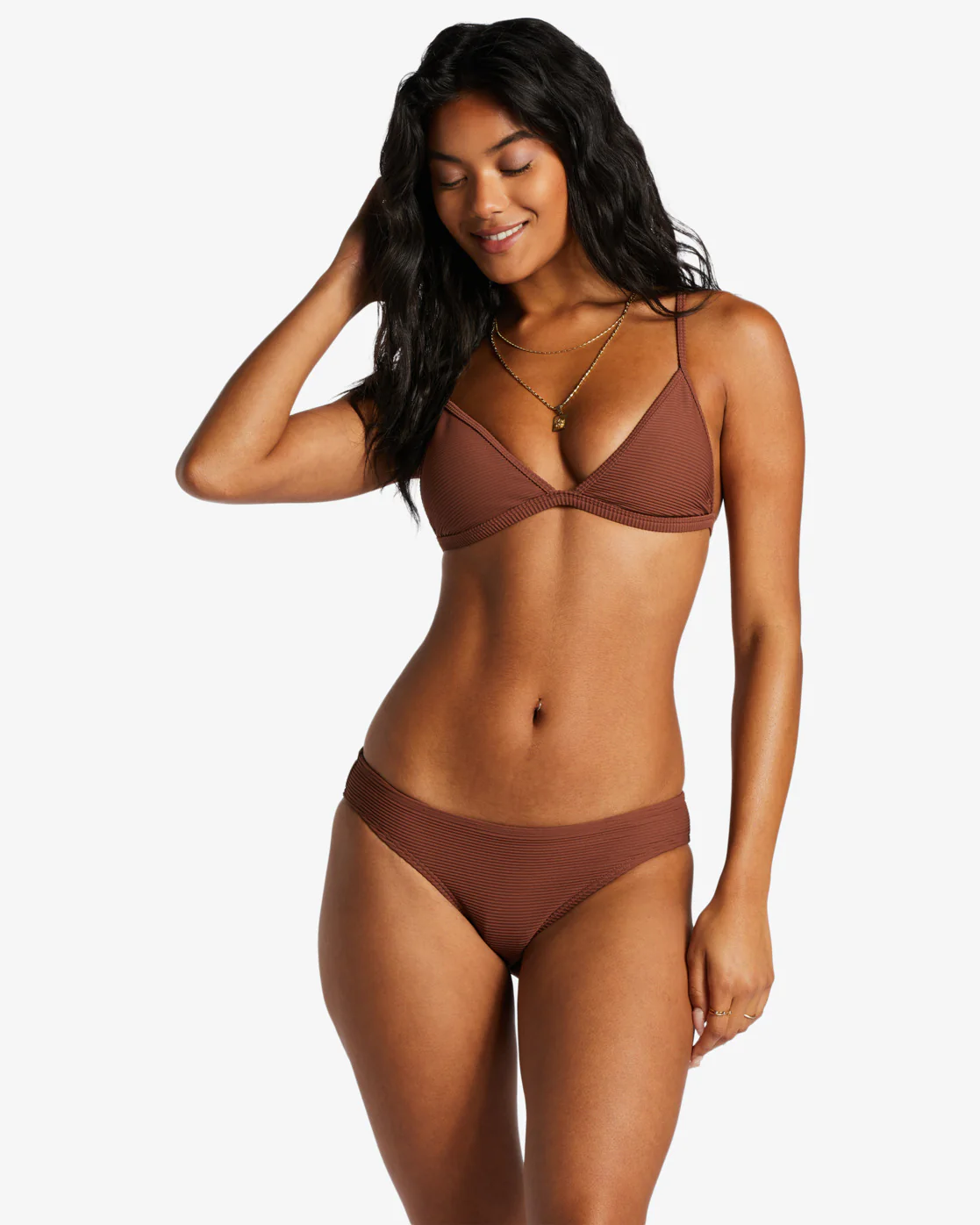 Billabong Tanlines Lowrider Bikini Bottoms - Mocha -Biliabong Outlet