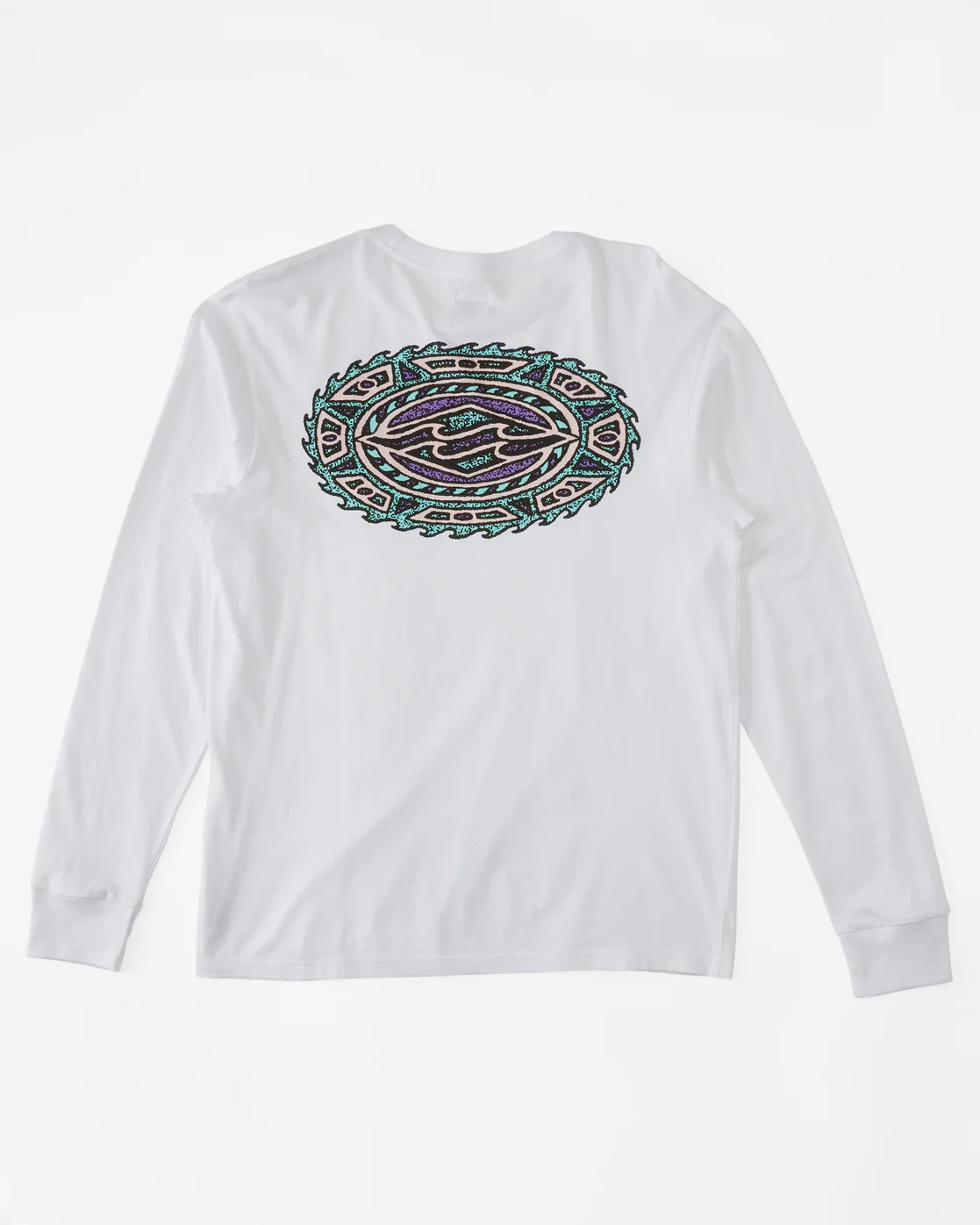 Billabong Crayon Wave Long Sleeve T-Shirt - White -Biliabong Outlet
