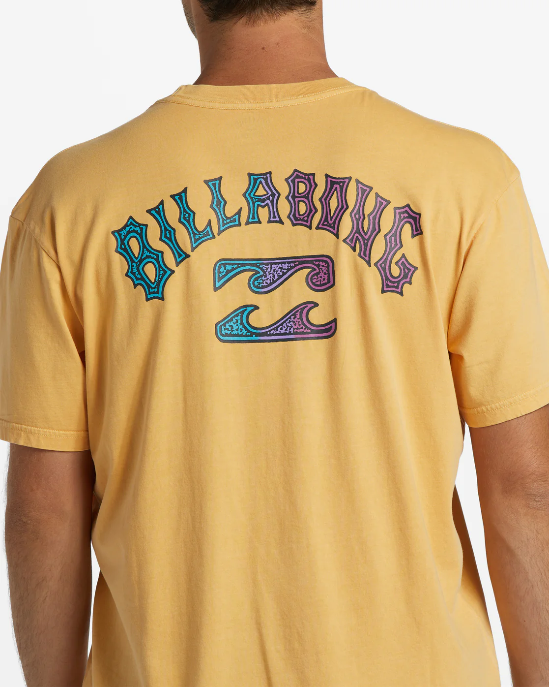 Billabong Arch OG Short Sleeve Wave Washed T-Shirt - Deep Gold -Biliabong Outlet