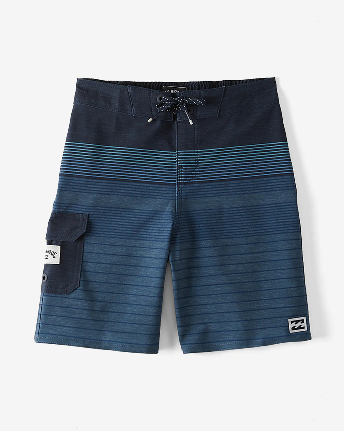 Billabong Boy's 2-7 Boy's 2-7 All Day Heather Stripe Pro Boardshorts - Navy -Biliabong Outlet