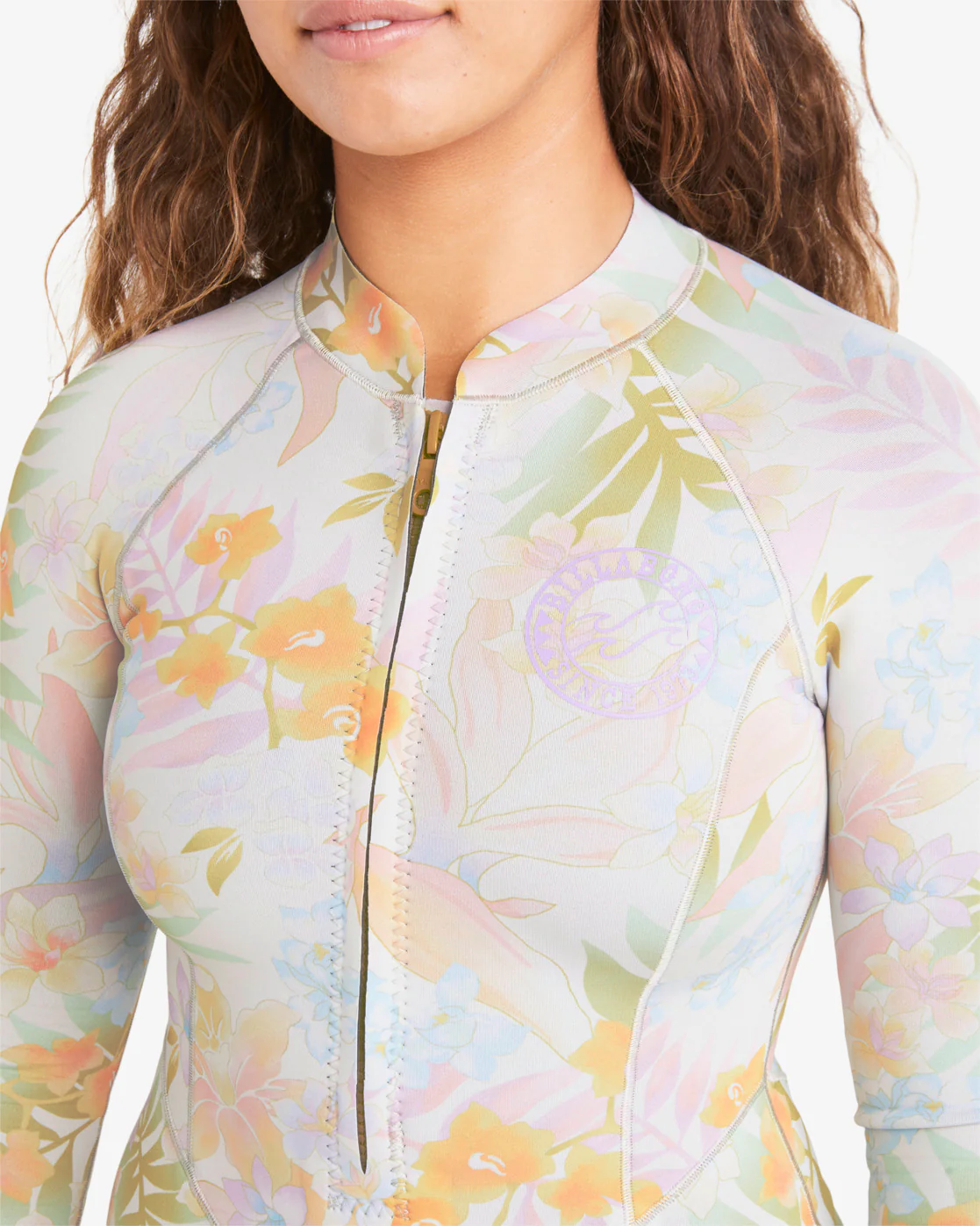 Billabong Salty Dayz Light Long Sleeve Spring Wetsuit - Peaceful Palms -Biliabong Outlet