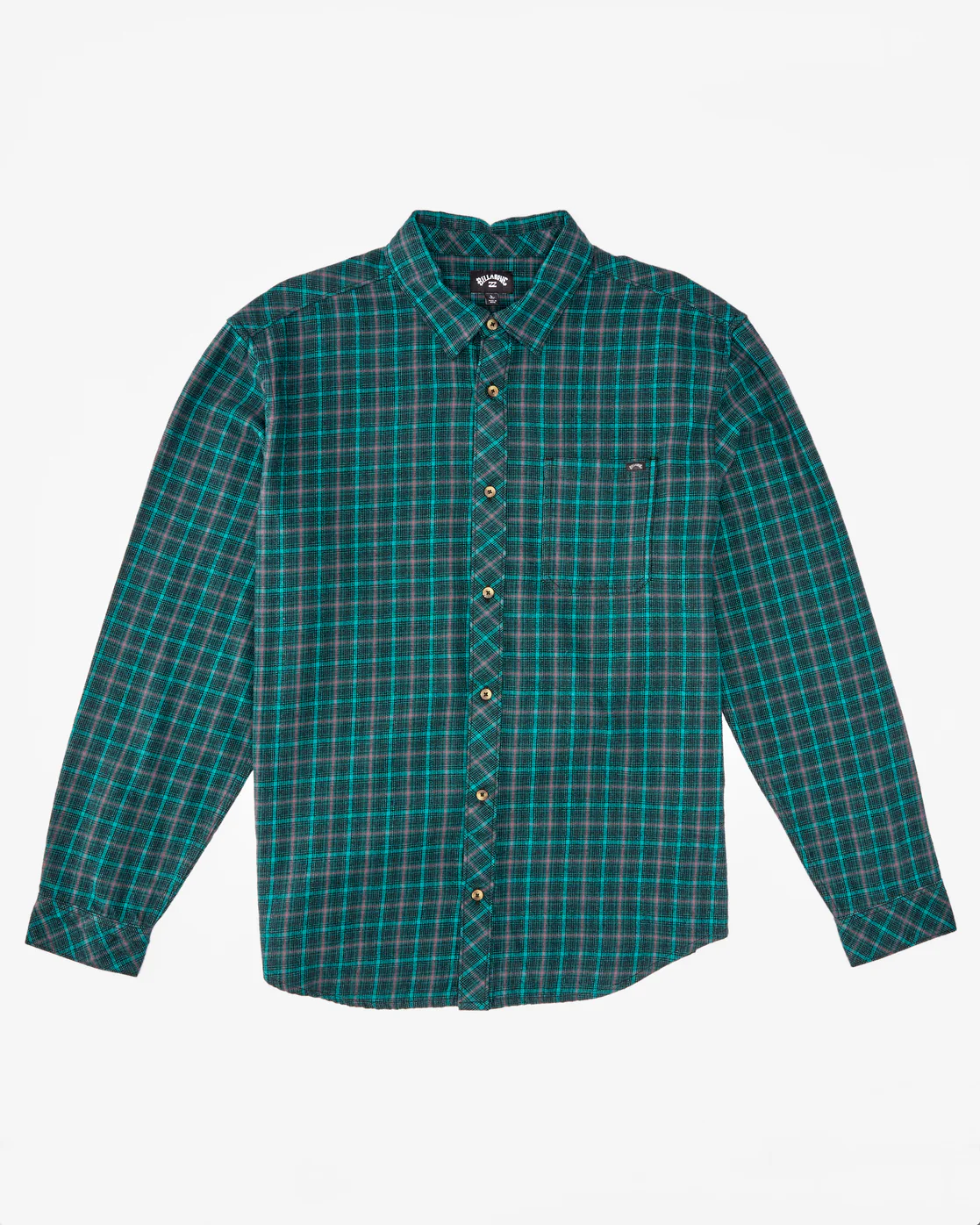 Billabong Coastline Flannel Long Sleeve Shirt - Pacific -Biliabong Outlet