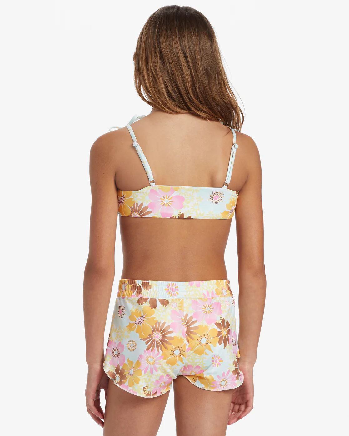 Billabong Girls Flower Power Swim Short Boardshorts - Multi -Biliabong Outlet