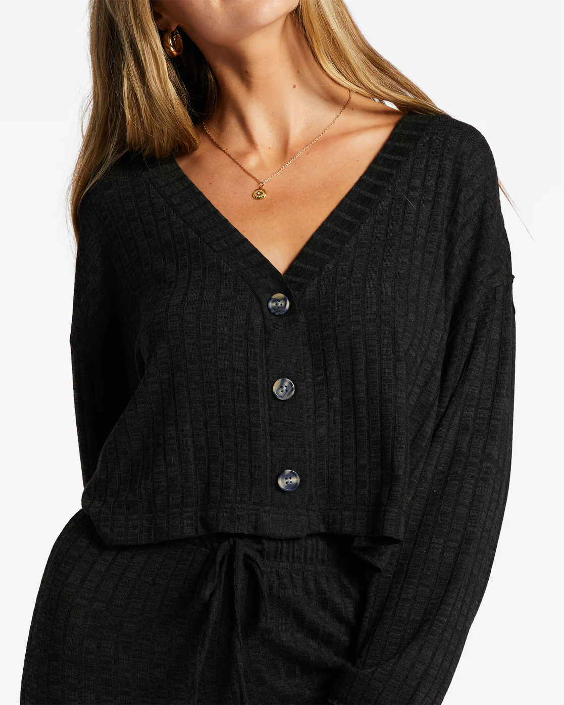 Billabong Keep On Cardigan - Black Sands -Biliabong Outlet
