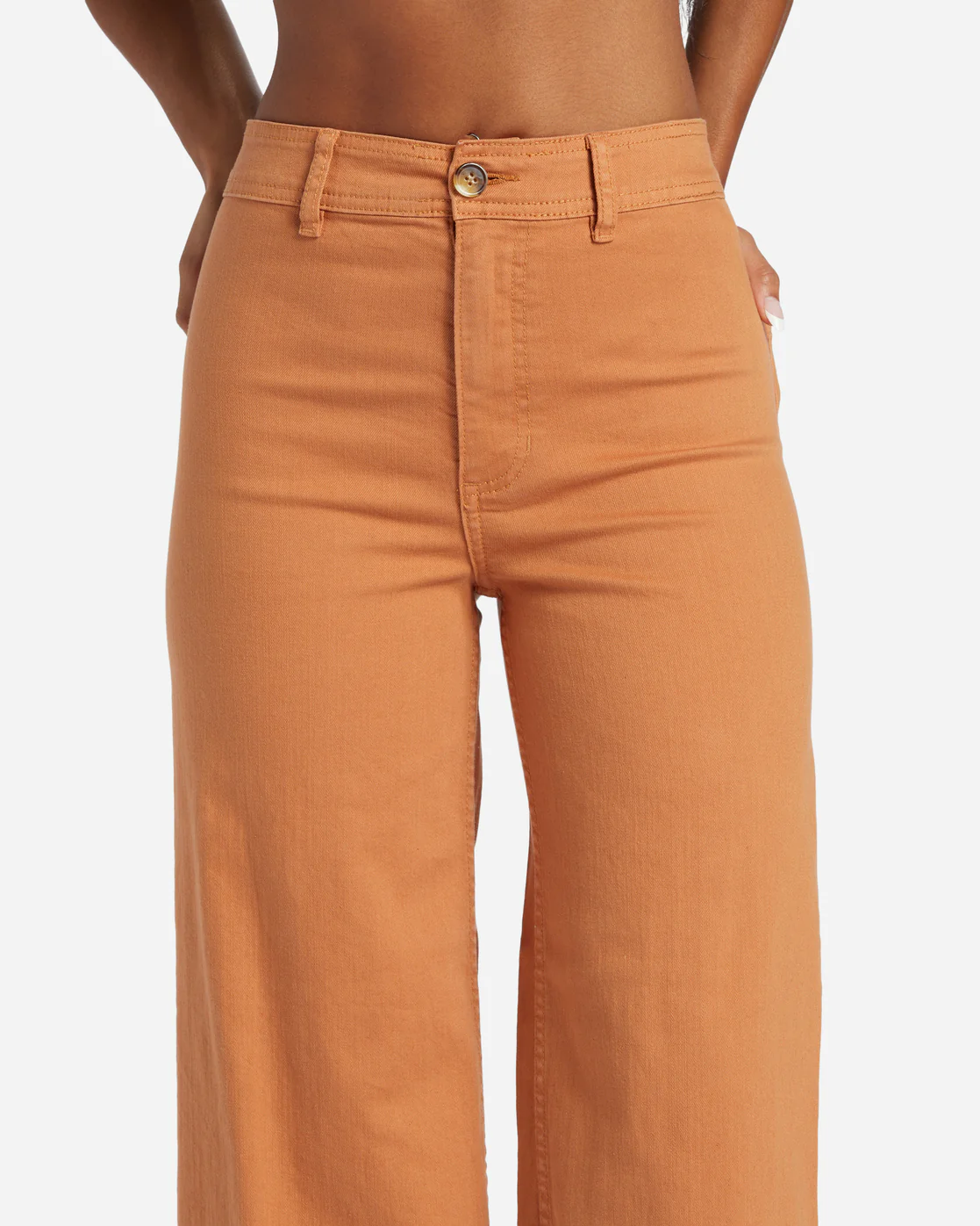 Billabong Free Fall High-Waist Pants - Toffee -Biliabong Outlet