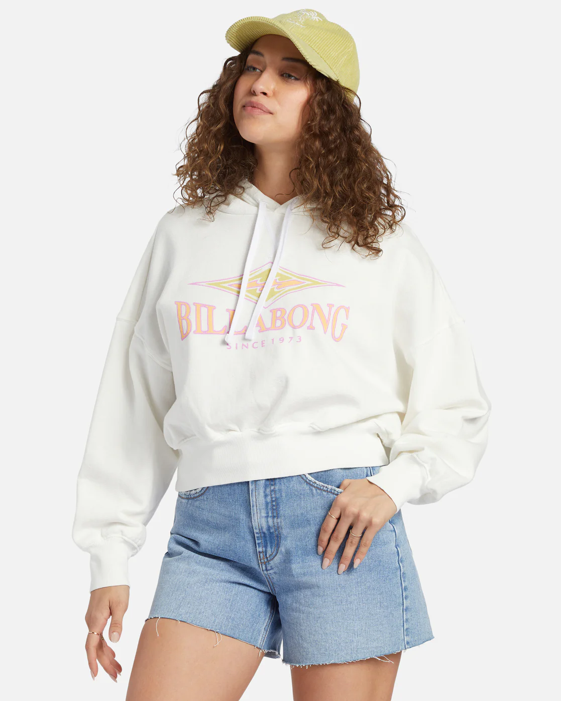 Billabong All Time Fleece Pullover Sweatshirt - Salt Crystal -Biliabong Outlet