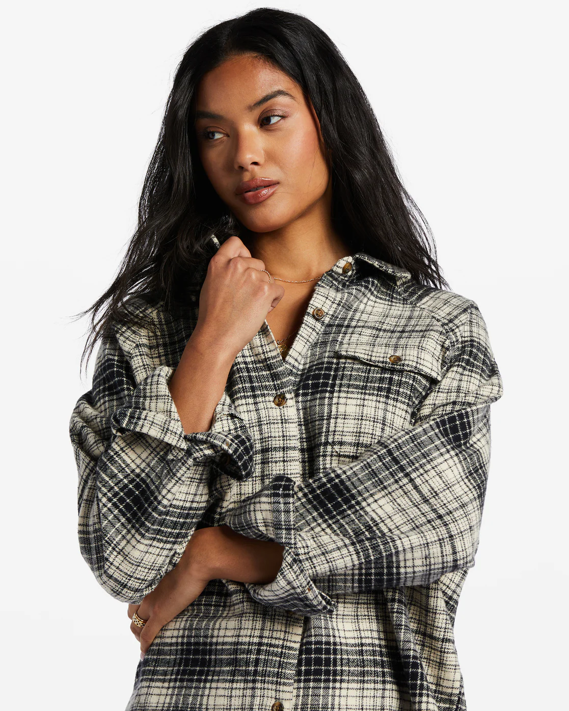 Billabong Best Time Long Sleeve Shirt - Antique White -Biliabong Outlet