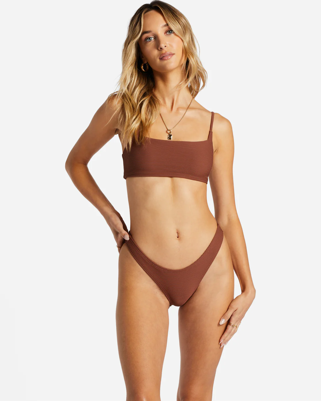 Billabong Tanlines Hike Bikini Bottoms - Mocha -Biliabong Outlet