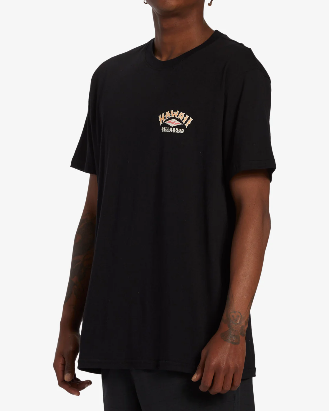 Billabong Arch Hawaii Short Sleeve T-Shirt - Black -Biliabong Outlet