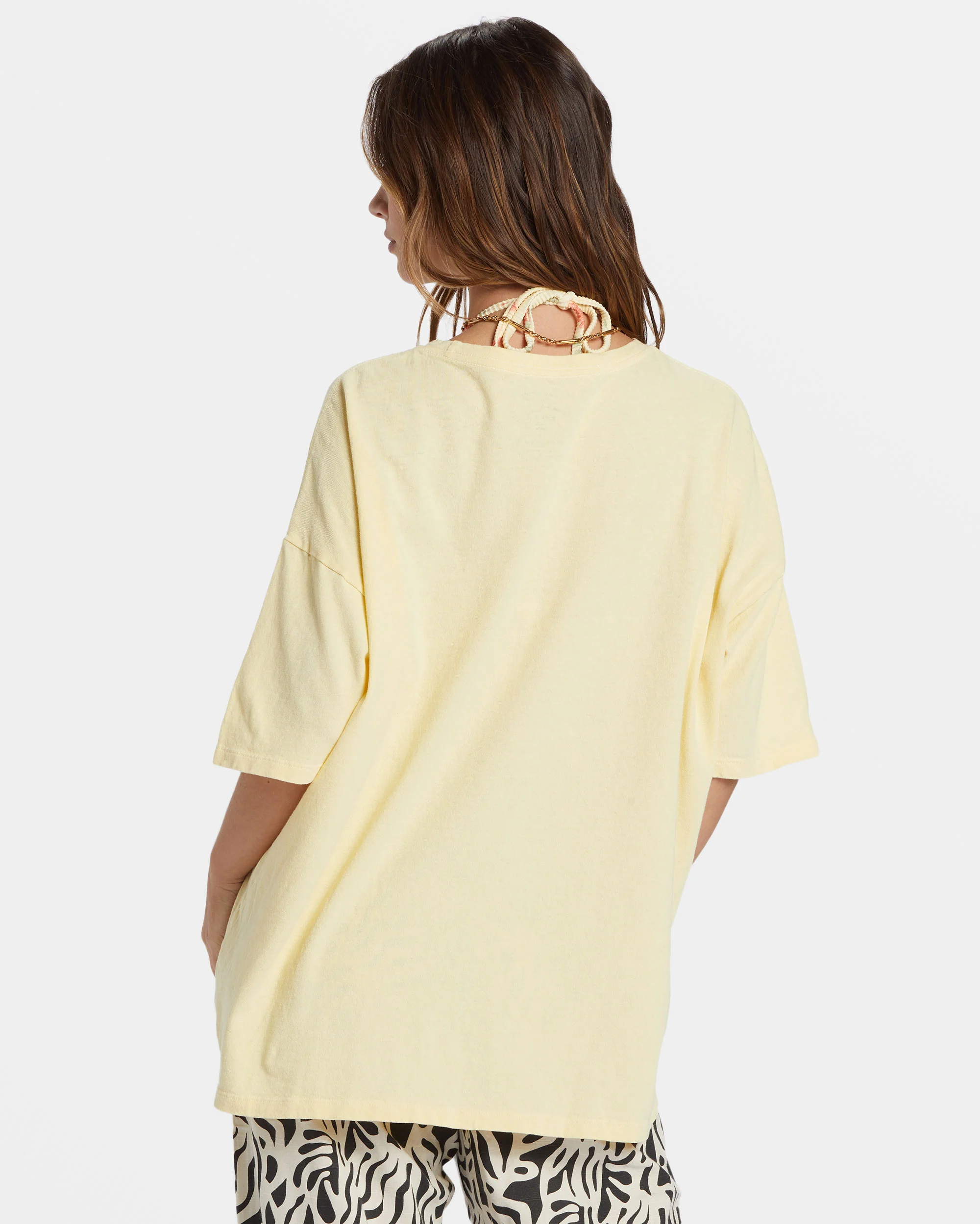 Billabong Island Holiday Oversized T-Shirt - Yellow -Biliabong Outlet