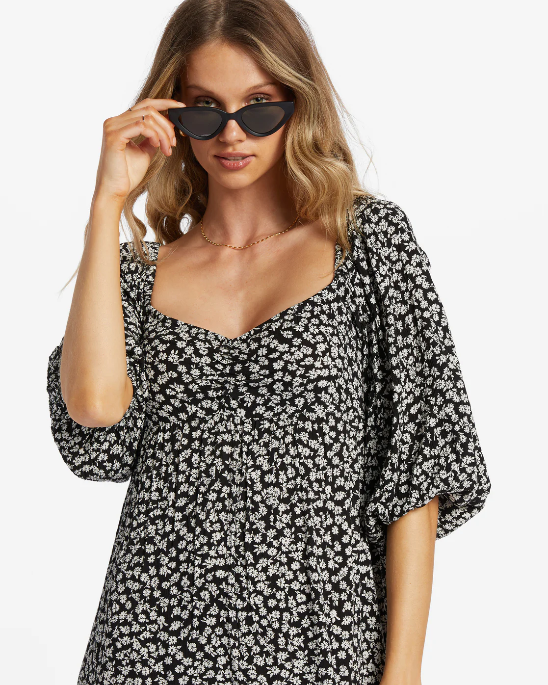 Billabong Swept Away Again Dress - Black Pebble -Biliabong Outlet