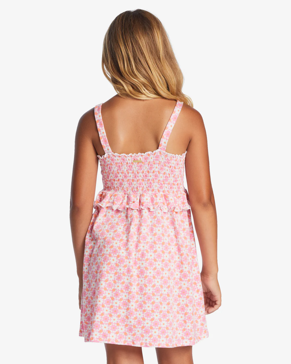 Billabong Girls Summer Play Babydoll Dress - Pink Trails -Biliabong Outlet