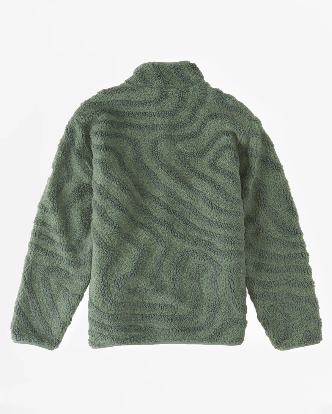 Billabong Boundary Switchback Zip-Up Sherpa Fleece - Sage -Biliabong Outlet
