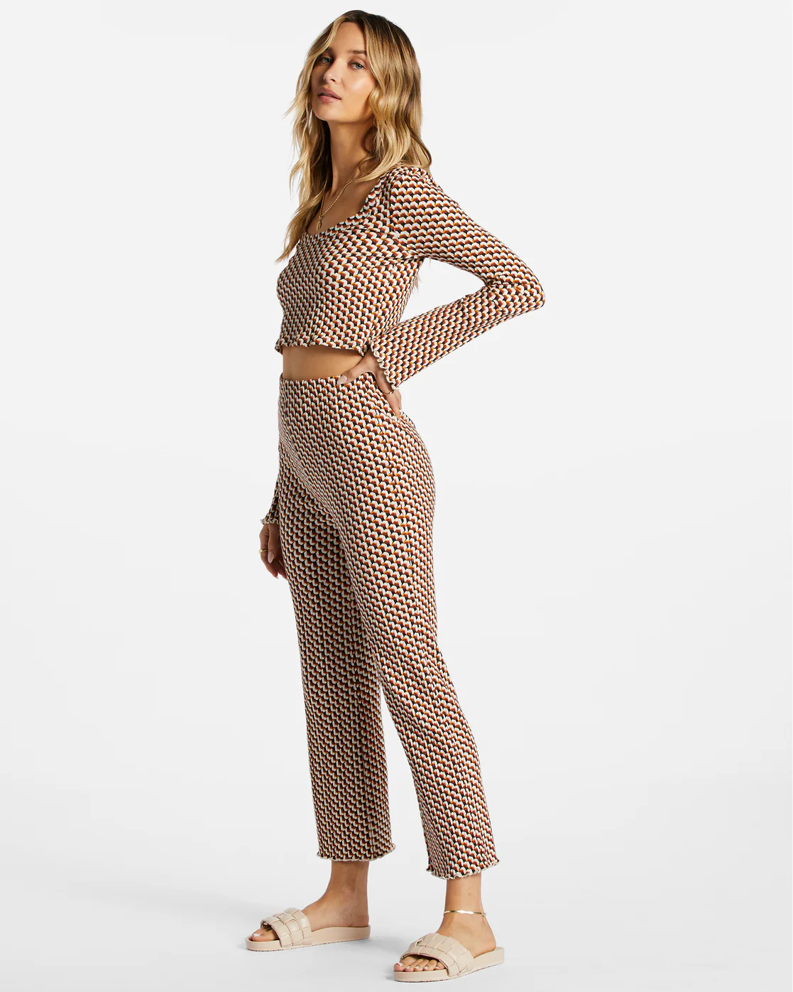 Billabong Come Back Cropped Pants - Multi -Biliabong Outlet