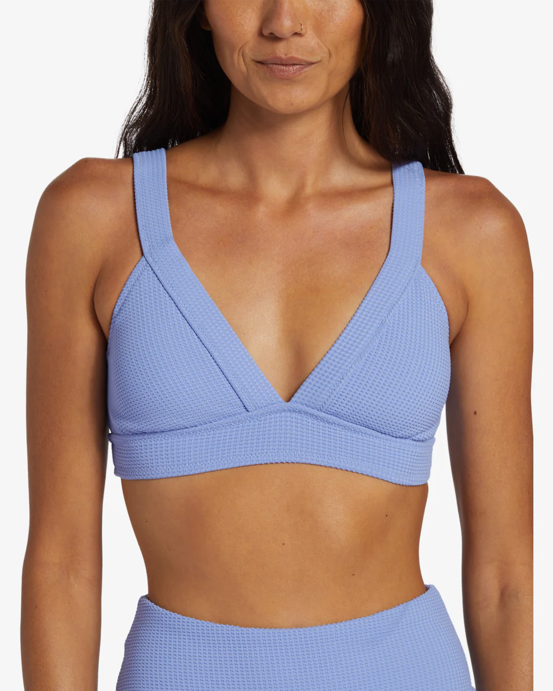 Billabong A/Div Banded V Neck Bikini Top - Cosmic Blue -Biliabong Outlet