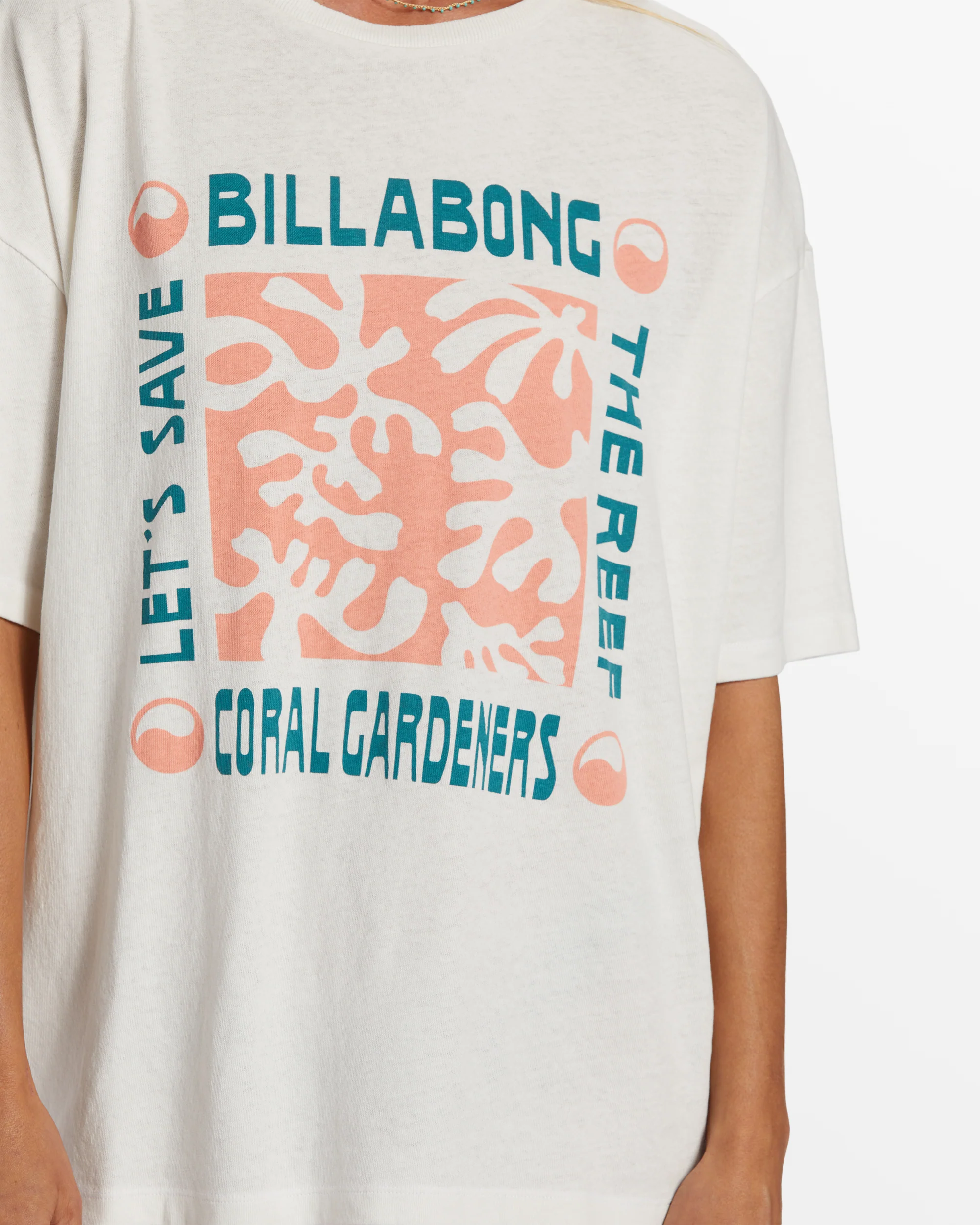 Billabong True Coral Gardener Top - Salt Crystal -Biliabong Outlet