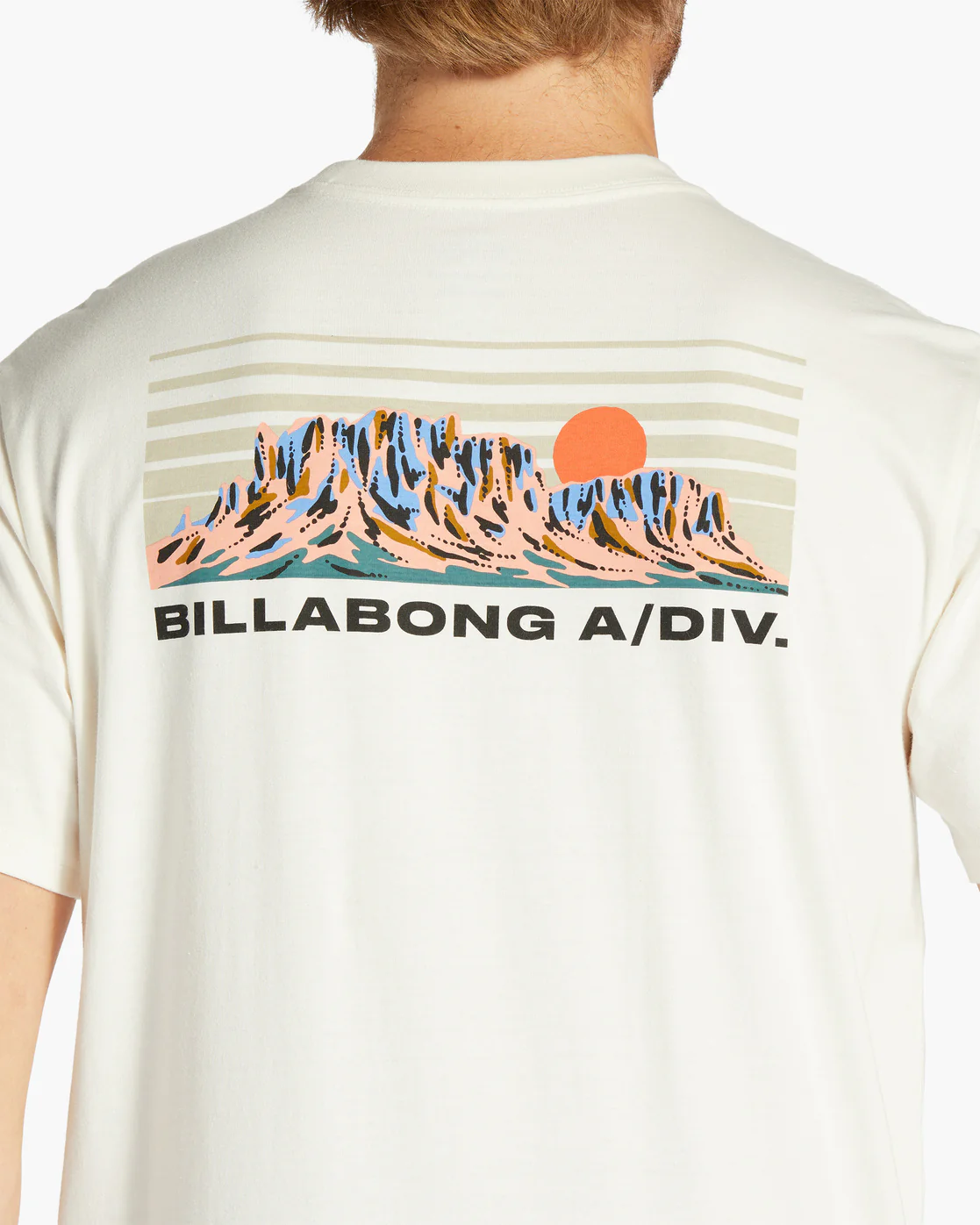 Billabong Length Short Sleeve T-Shirt - Off White -Biliabong Outlet