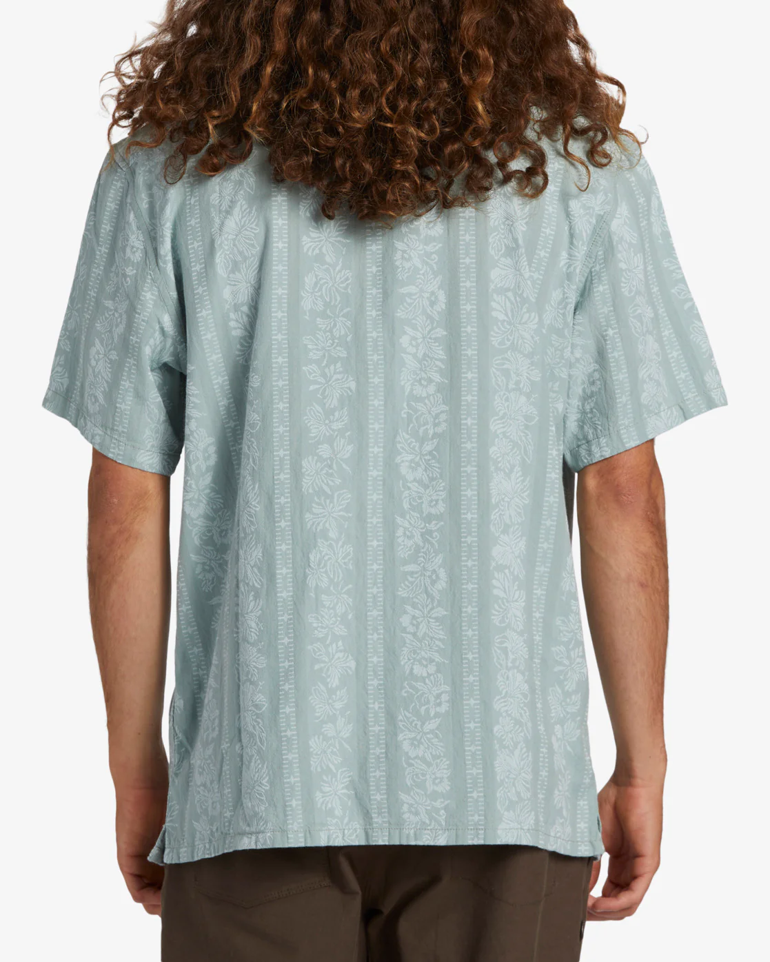Billabong Sundays Jacquard Short Sleeve Shirt - Blue Suede -Biliabong Outlet