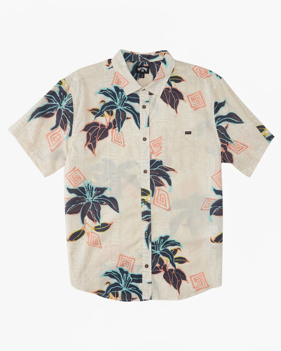 Billabong Sundays Short Sleeve Shirt - Bone -Biliabong Outlet