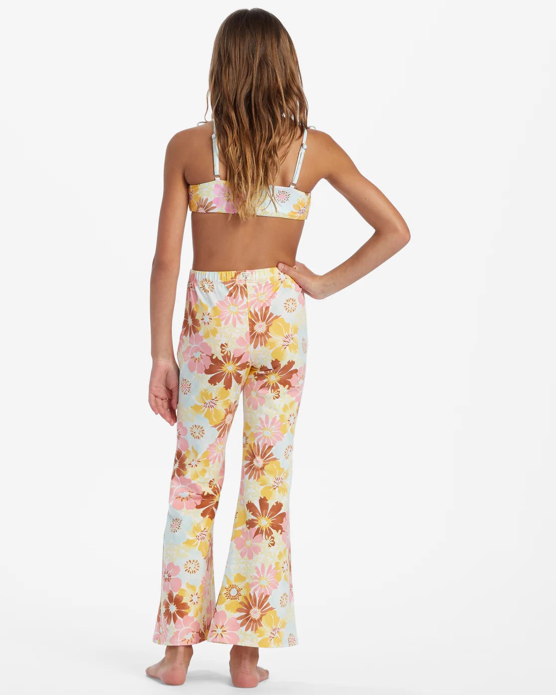 Billabong Girls Flower Power Crop Pants - Flamingo -Biliabong Outlet