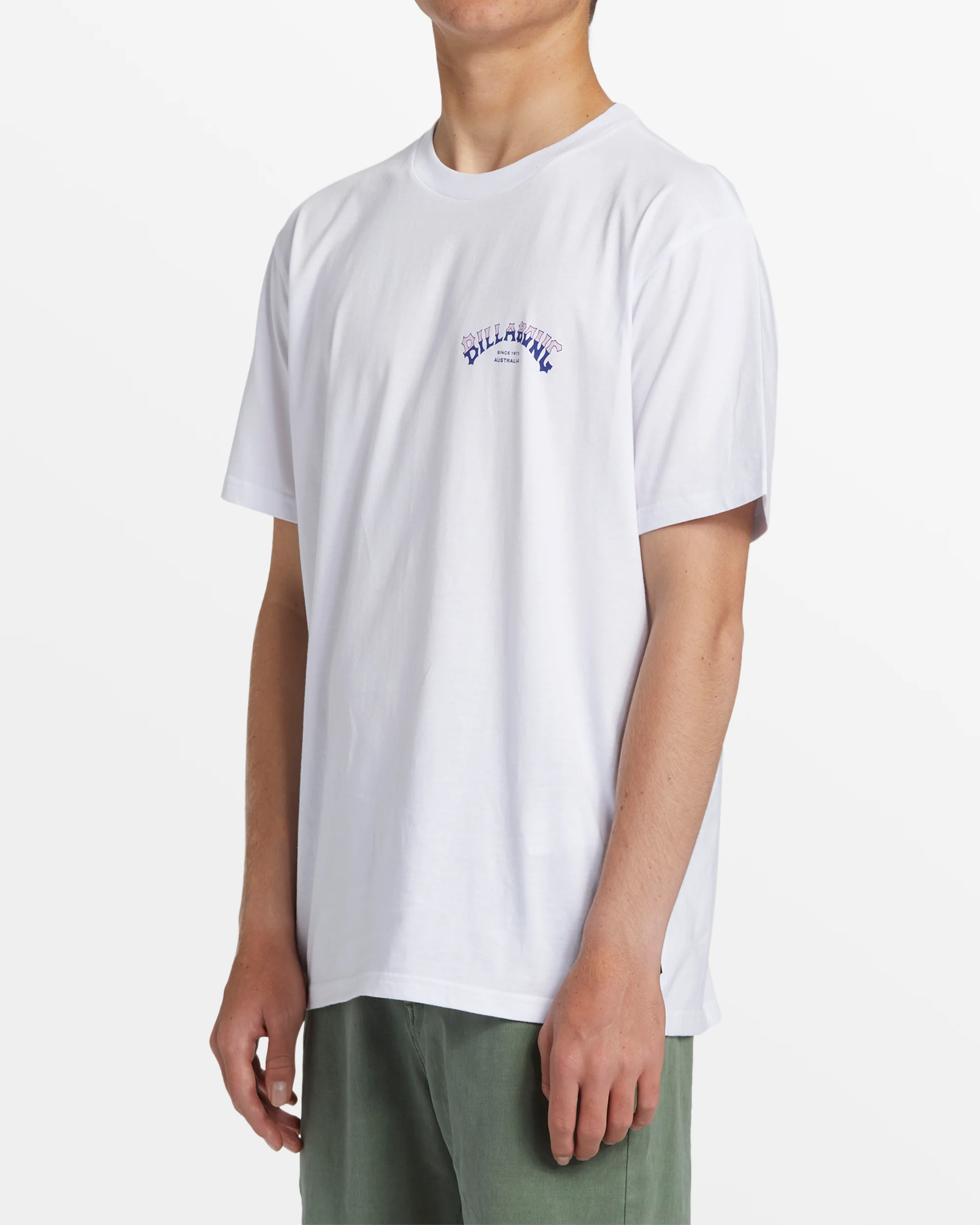 Billabong Stacked Arch T-Shirt - White -Biliabong Outlet