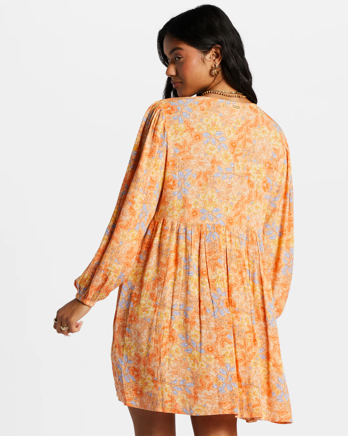 Billabong Secret Wish Babydoll Dress - Light Melon -Biliabong Outlet