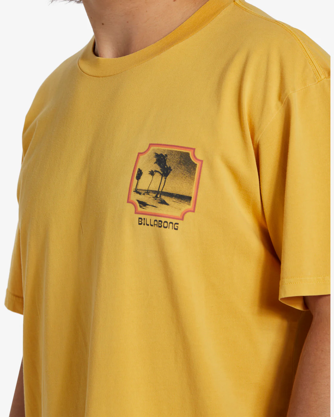 Billabong Reflections Short Sleeve Wave Washed T-Shirt - Citrus -Biliabong Outlet