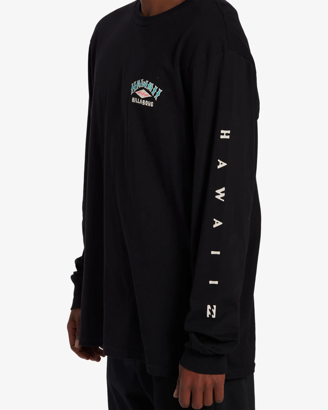 Billabong Arch Hawaii Long Sleeve T-Shirt - Black -Biliabong Outlet