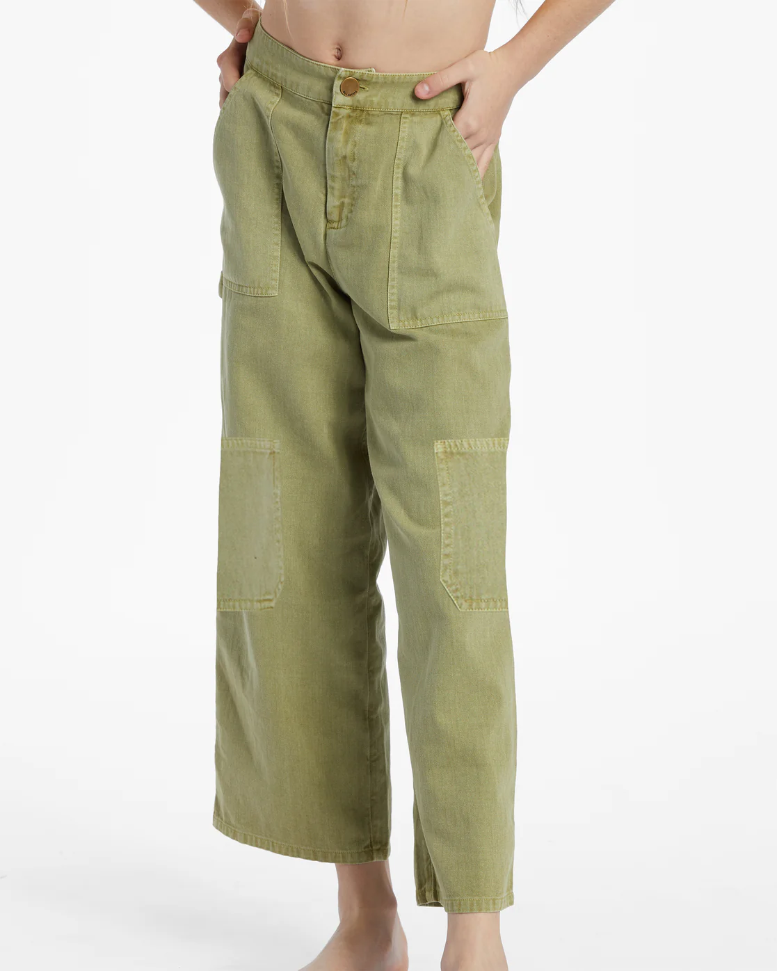 Billabong Girls Tomboy Cargo Pants - Avocado -Biliabong Outlet