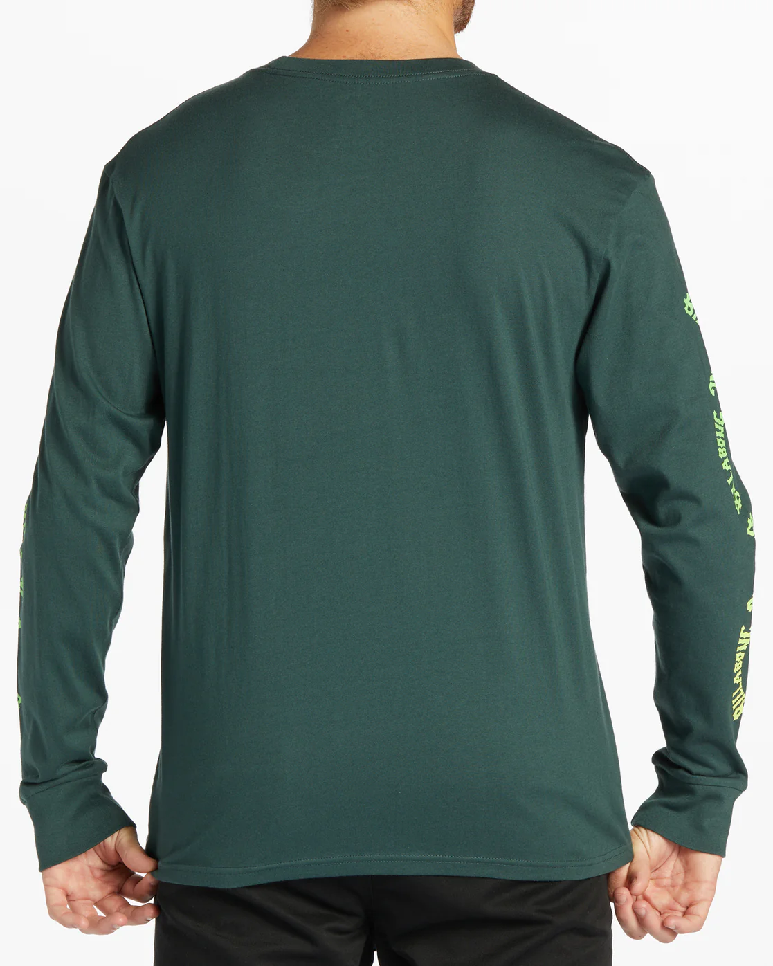 Billabong Snaking Arches Long Sleeve T-Shirt - Dark Forest -Biliabong Outlet