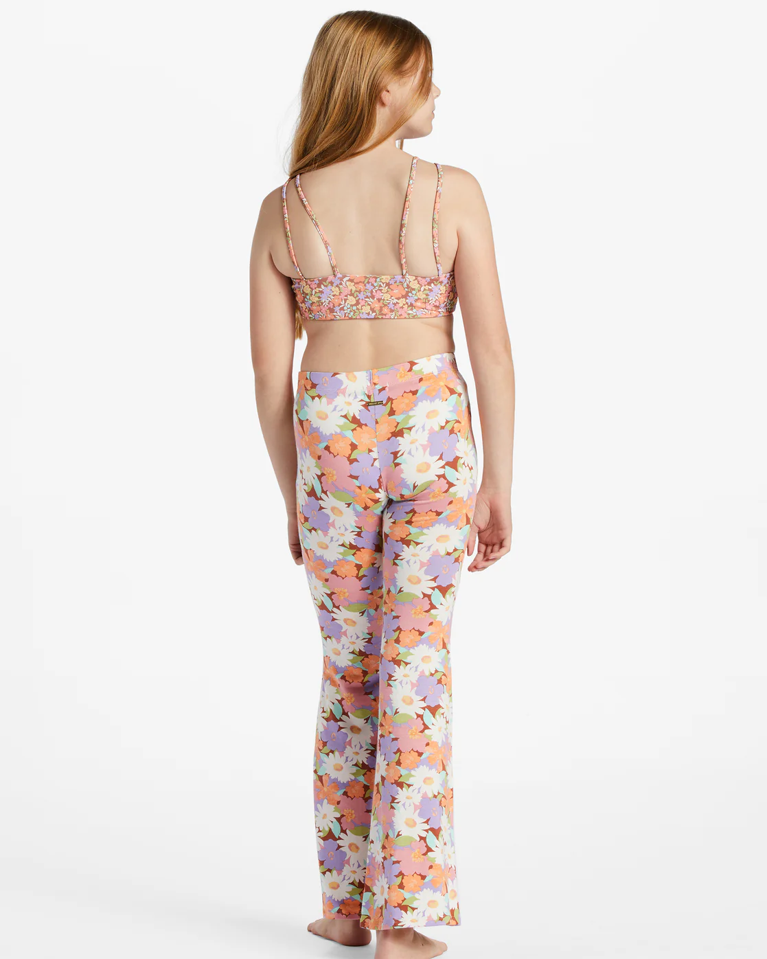 Billabong Tell Me Elastic Waist Flared Pants - Sweet Tea -Biliabong Outlet