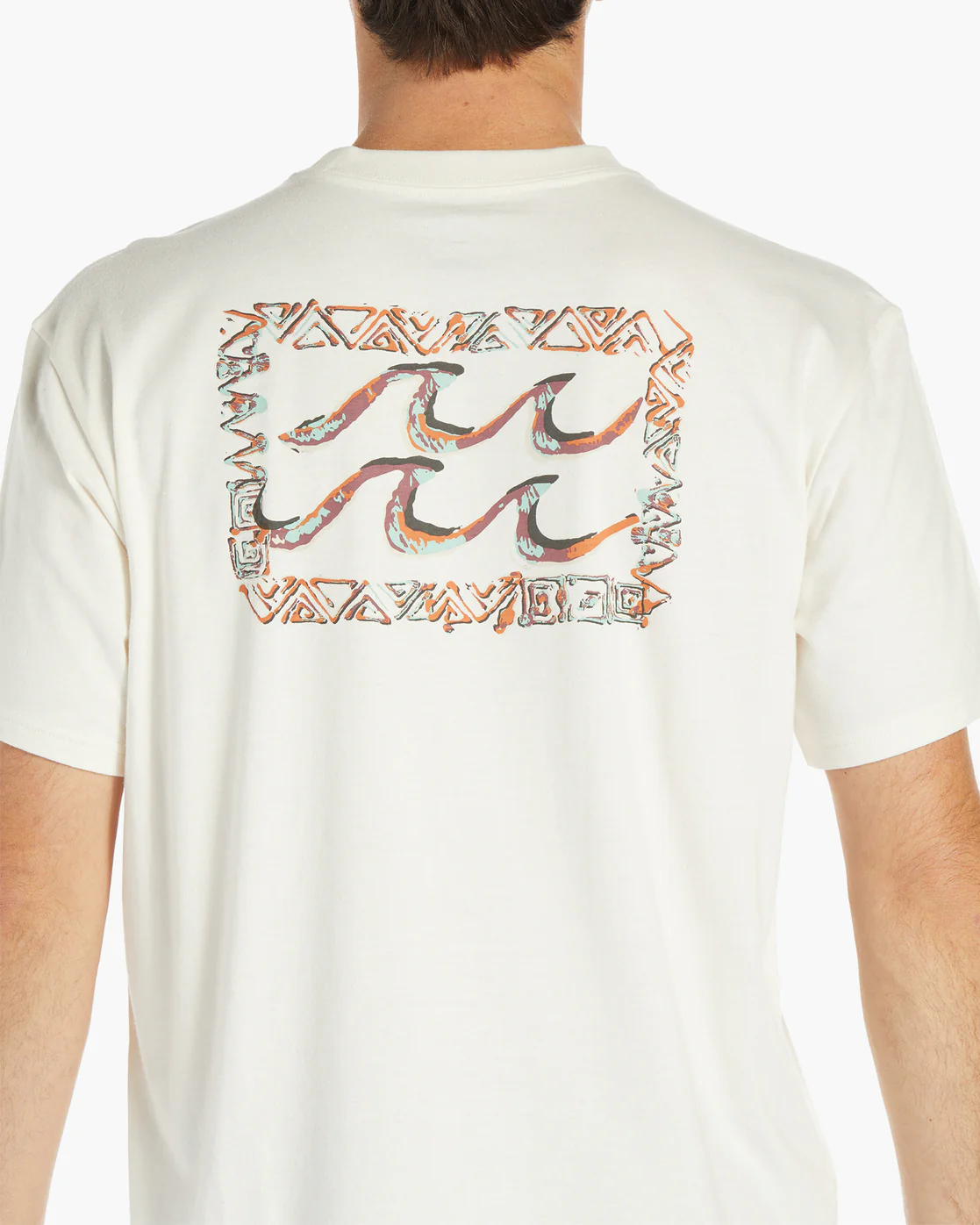 Billabong Traces Short Sleeve T-Shirt - Off White -Biliabong Outlet