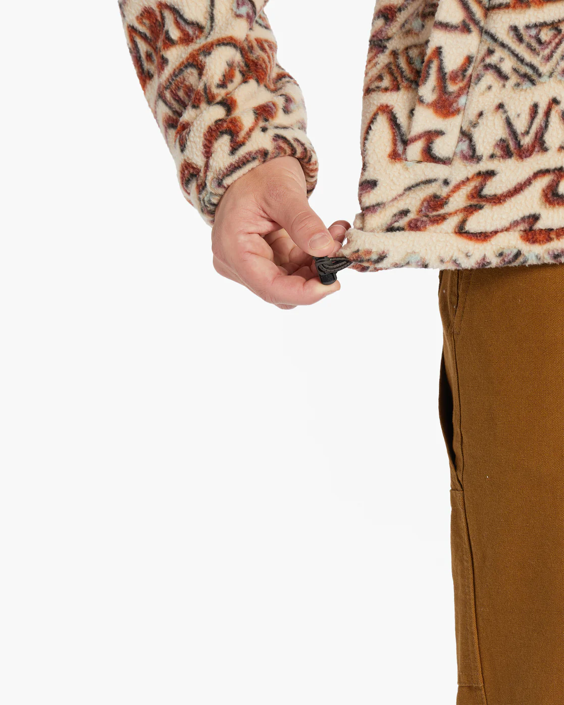 Billabong Boundary Half-Zip Mock Neck Fleece - Chino -Biliabong Outlet