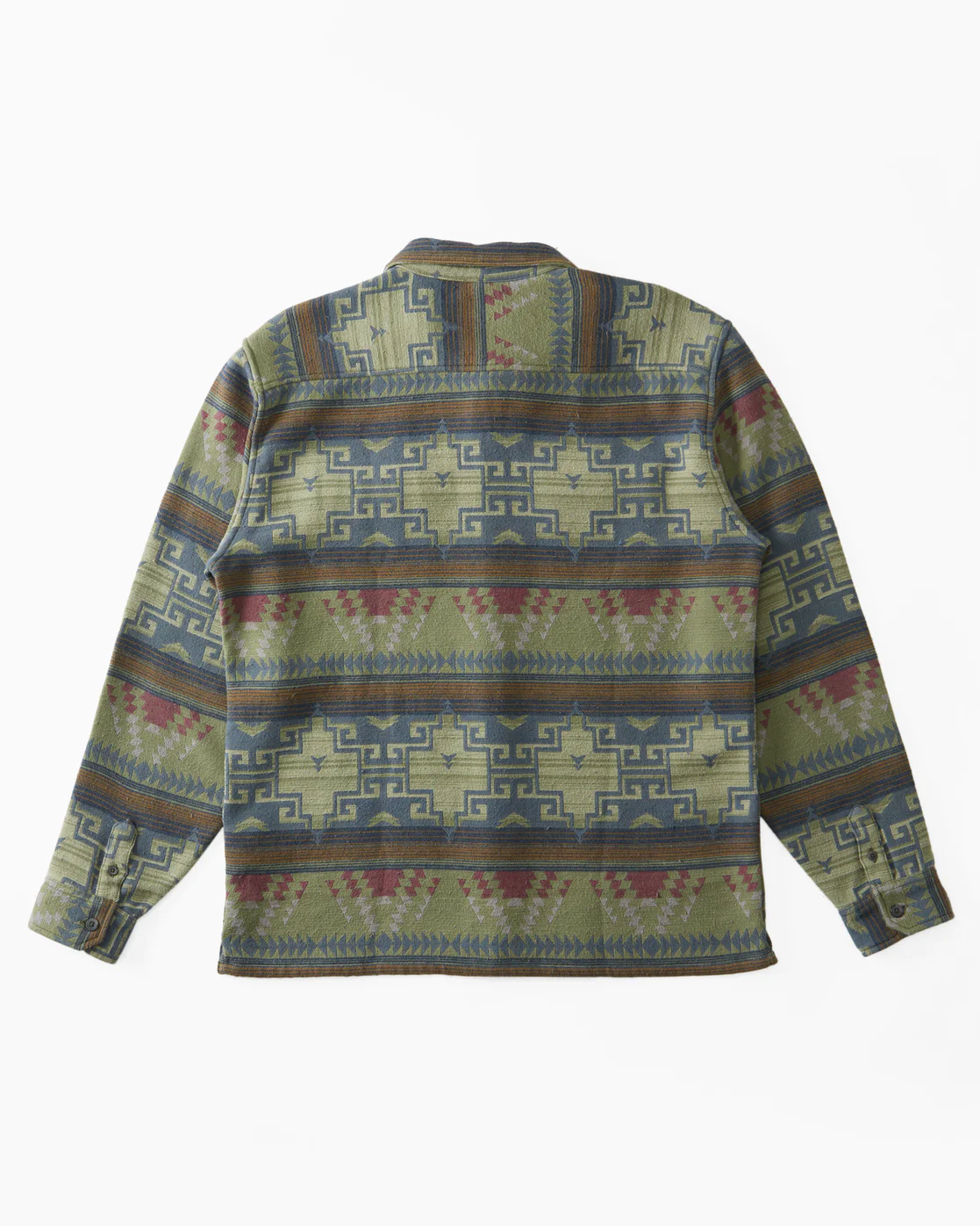 Billabong Offshore Jacquard Flannel Long Sleeve Shirt - Sage -Biliabong Outlet
