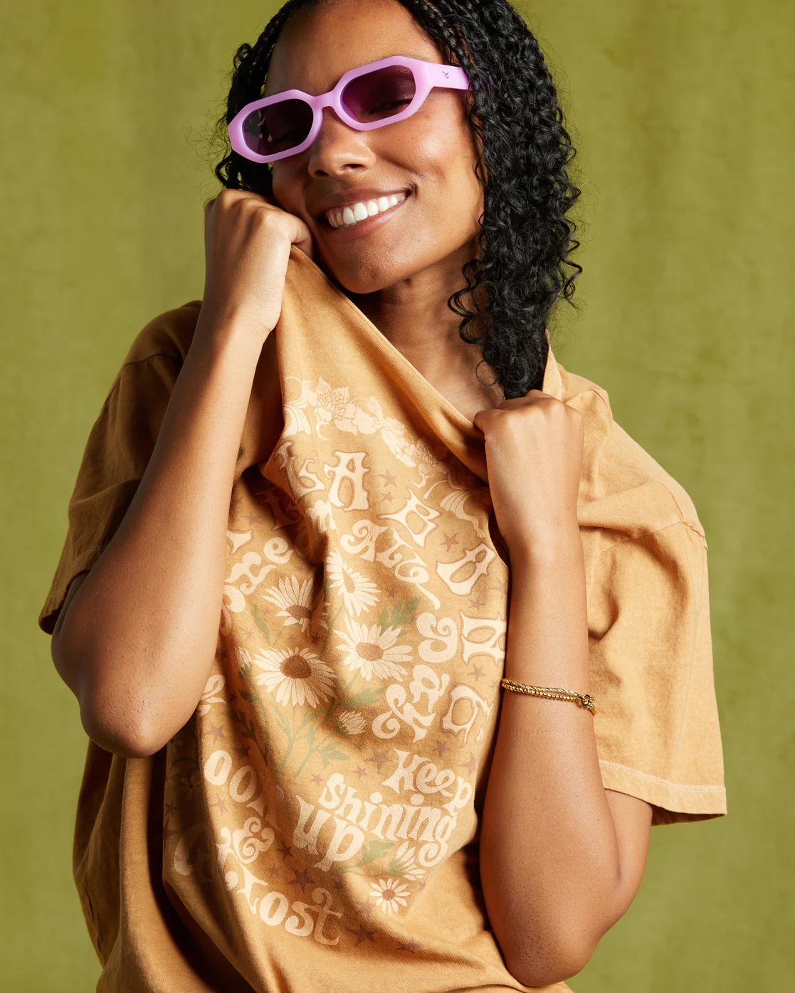 Billabong Dream All Day T-Shirt - Cosmic Khaki -Biliabong Outlet