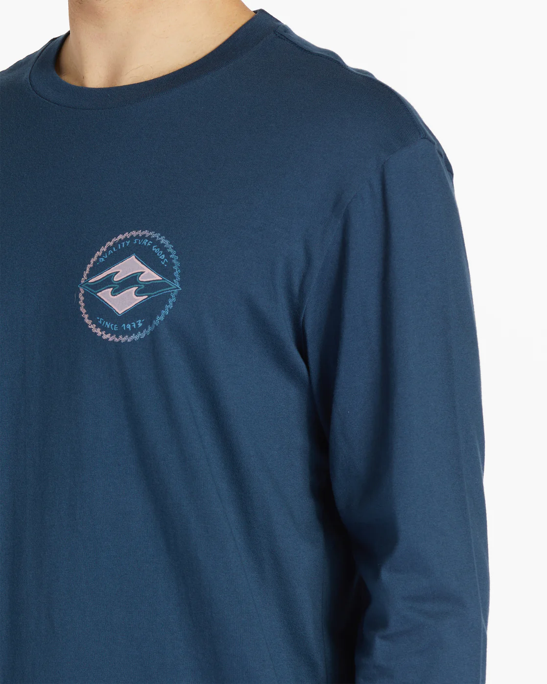 Billabong Rotor Diamond Long Sleeve T-Shirt - Dark Blue -Biliabong Outlet