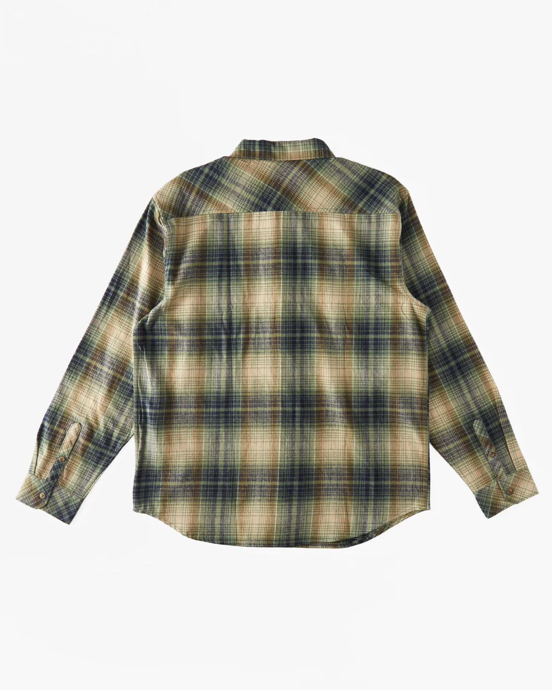 Billabong Coastline Flannel Long Sleeve Shirt - Sage -Biliabong Outlet