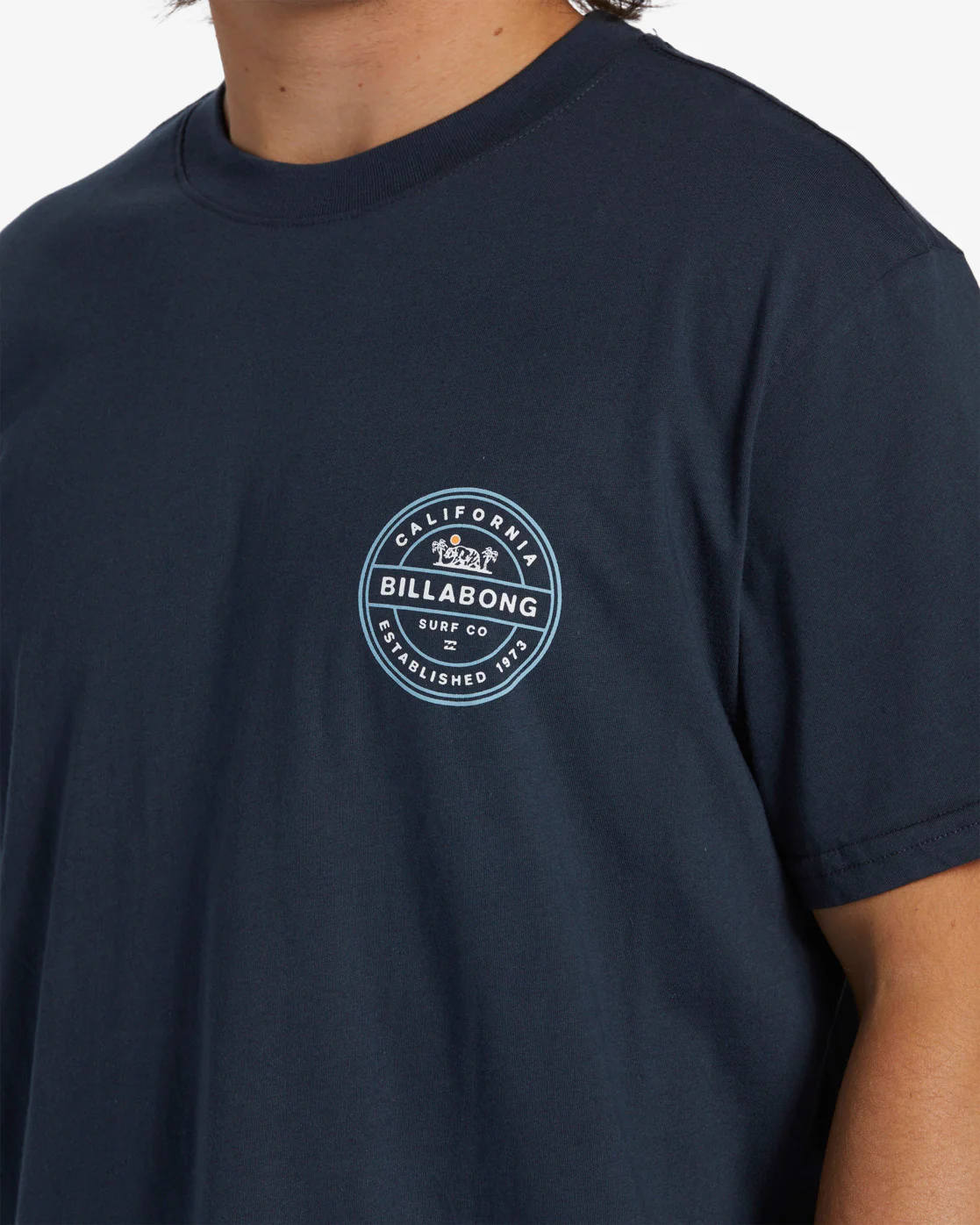 Billabong Rotor California Short Sleeve T-Shirt - Navy -Biliabong Outlet