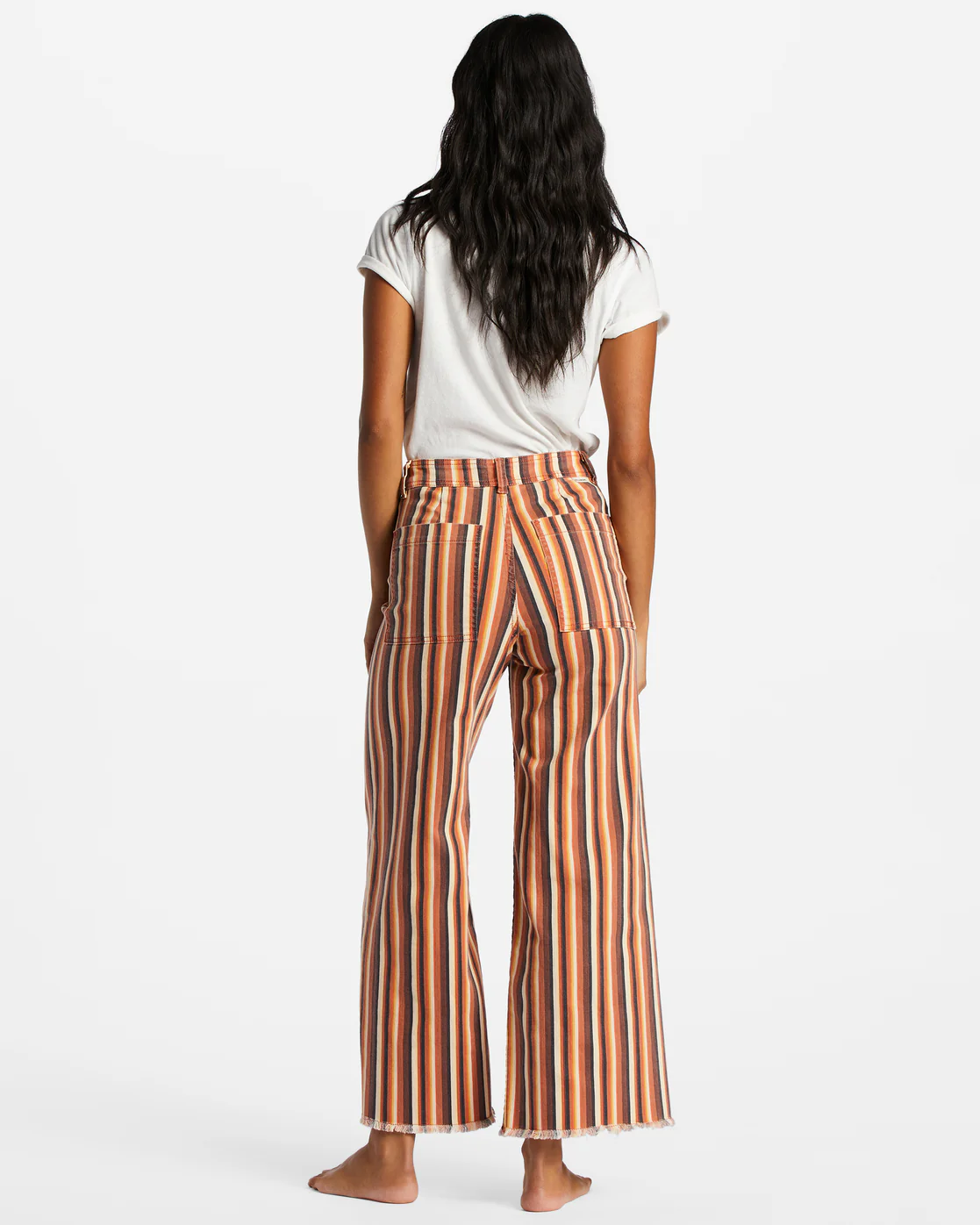 Billabong Free Fall Print Wide Leg Pants - Fire Side -Biliabong Outlet
