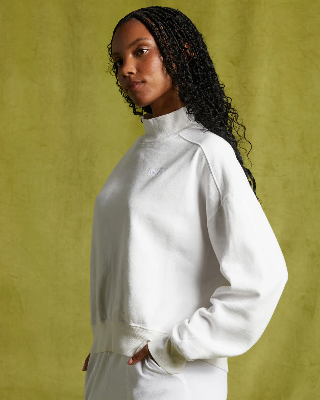 Billabong Chill Weekend Crew Neck Sweatshirt - Salt Crystal -Biliabong Outlet